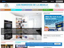 Tablet Screenshot of losremediosdelaabuela.com